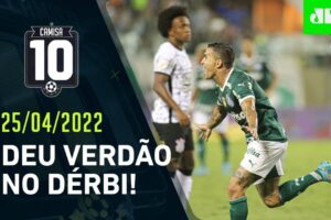 Palmeiras ATROPELA o Corinthians, que MIRA o Boca Juniors pela Libertadores! | CAMISA 10 – 25/04/22