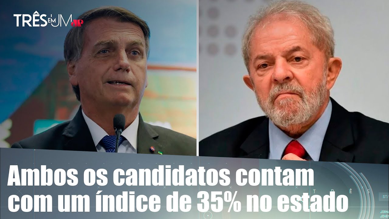 Bolsonaro empata com Lula nas intenções de voto no Rio de Janeiro
