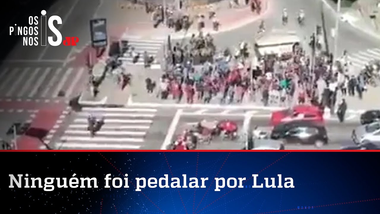 Ciclopasseata pró-Lula na Paulista fracassa em público