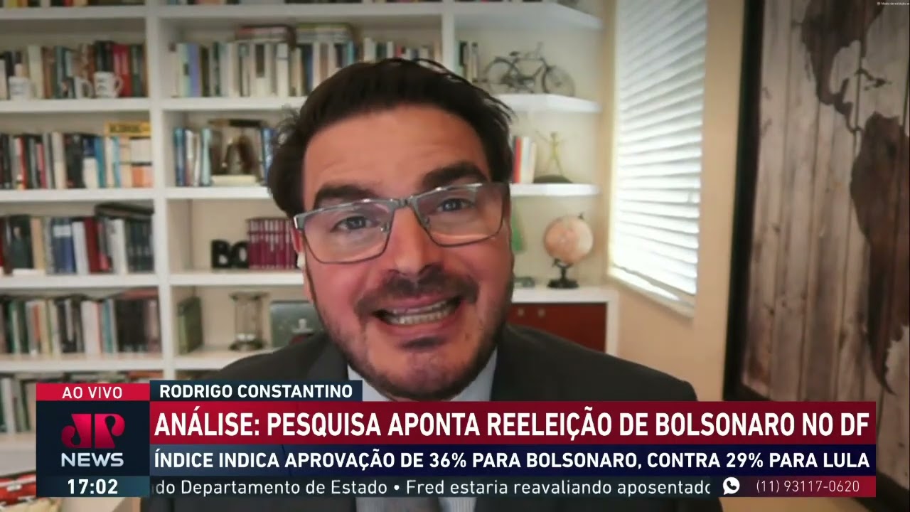Rodrigo Constantino: Vitória de Bolsonaro em pesquisas do DF confirma realidade das ruas