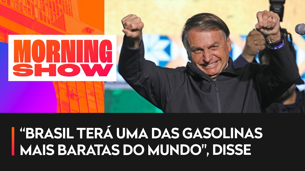 Bolsonaro comemora gasolina mais barata