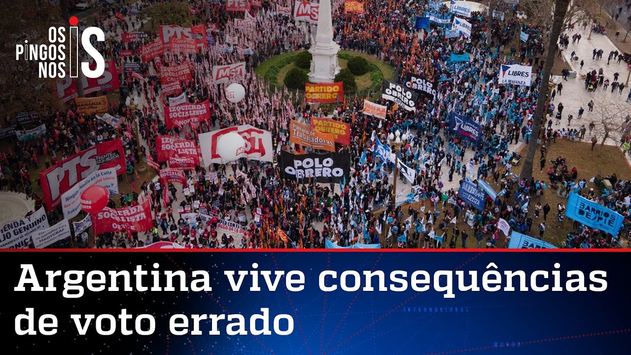 Crise na Argentina faz até esquerda ir às ruas contra Fernández