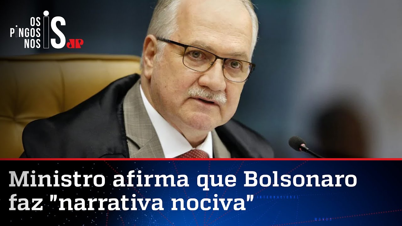 Inconformado com críticas, Fachin diz que Bolsonaro quer "diluir a República"