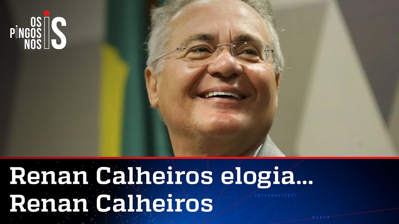 Renan Calheiros comete gafe e elogia a própria mensagem no Twitter
