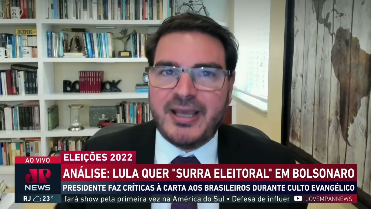 Rodrigo Constantino: Gap da vantagem do "ultra favorito" Lula sobre Bolsonaro está sendo fechado