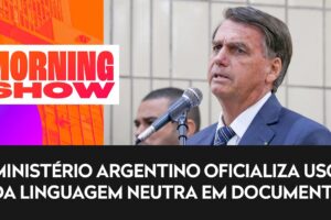 "Agora há pobreze" Bolsonaro ironiza linguagem neutra na Argentina