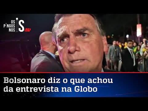 Em live, Bolsonaro faz balanço da entrevista a Bonner e Renata no Jornal Nacional da Globo