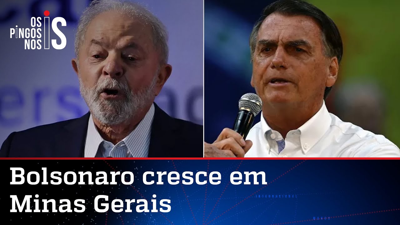 Bolsonaro tira 9 pontos de suposta vantagem de Lula em Minas, diz pesquisa
