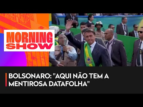 Bolsonaro discursa no ato de 7 de setembro em Brasília