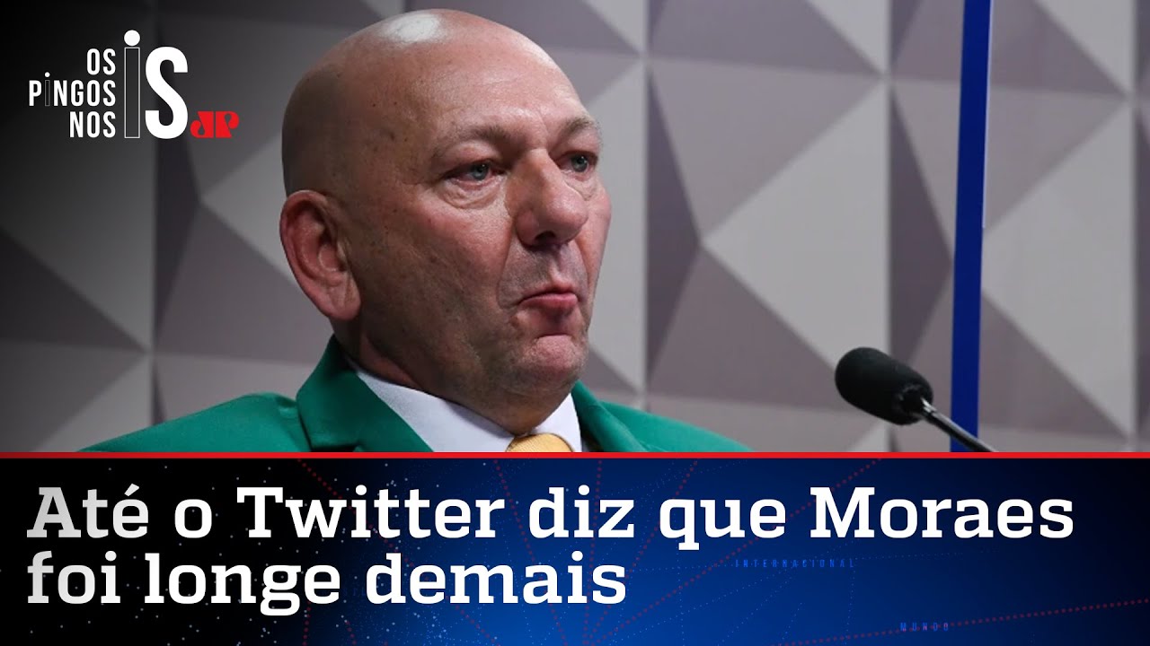 Twitter vê censura em ordem de Moraes e pede desbloqueio de conta Luciano Hang