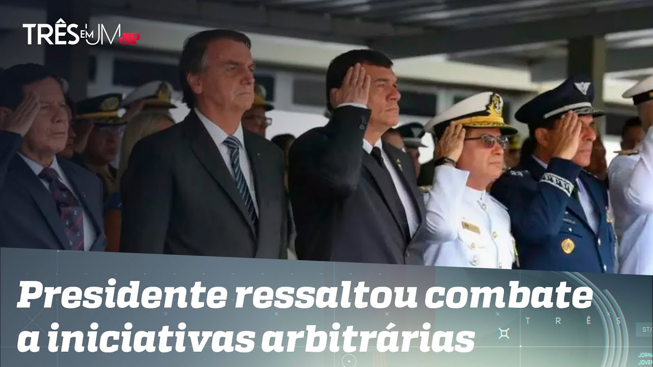 Bolsonaro exalta Forças Armadas durante evento em Brasília