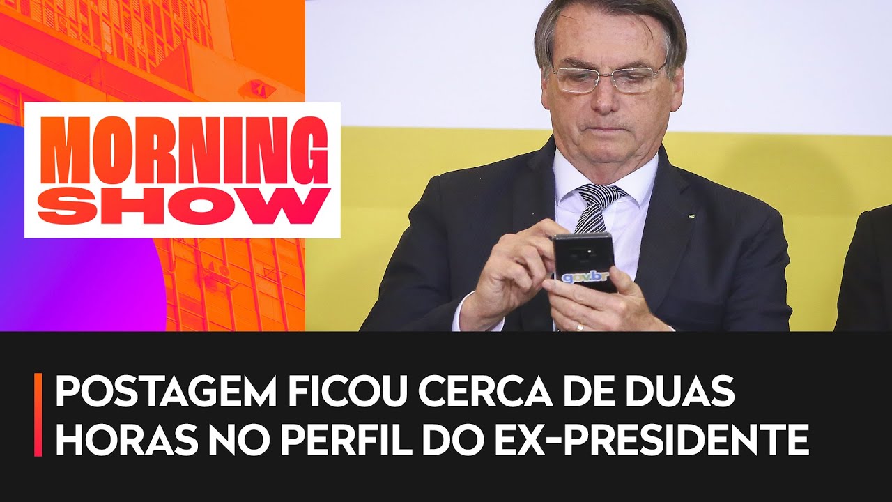 Bolsonaro faz post em rede social e apaga