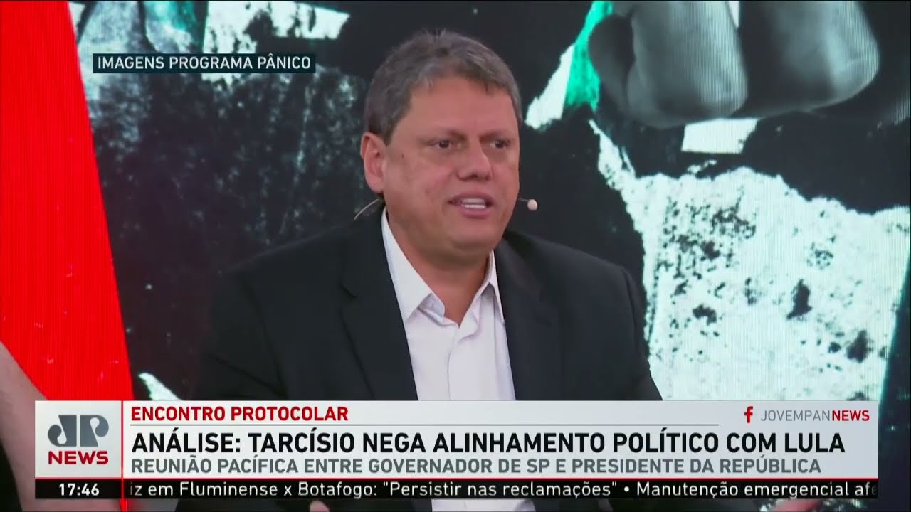 Tarcísio de Freitas nega alinhamento com o presidente Lula