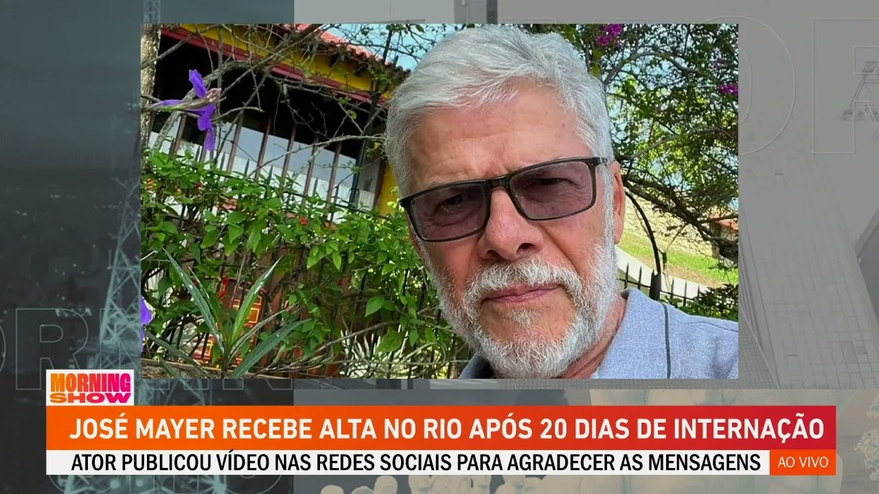 José Mayer recebe alta após 20 dias de internação em hospital no Rio