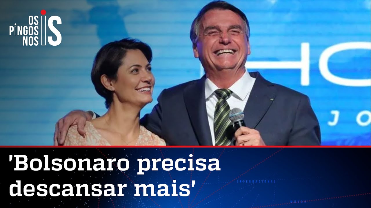 Michelle defende que Bolsonaro não volte agora dos EUA para Brasil