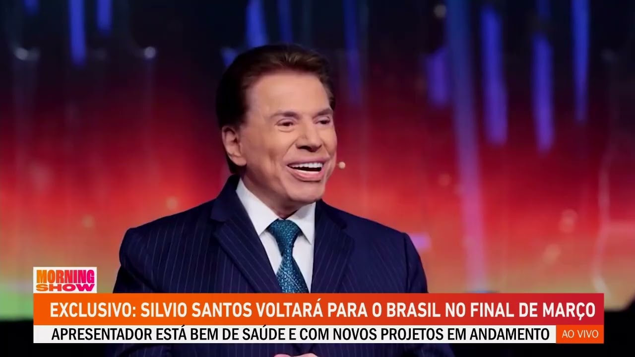 Silvio Santos deve voltar ao Brasil no final de março