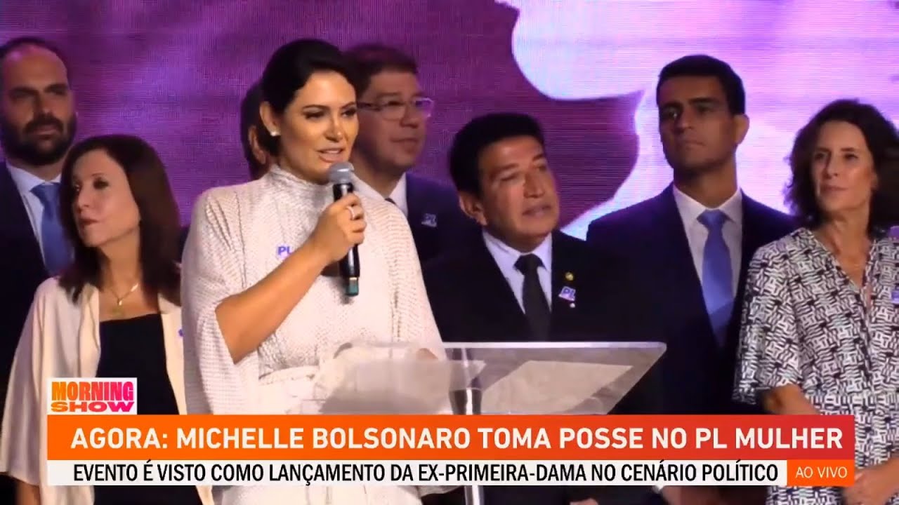 Michelle Bolsonaro toma posse no PL Mulher; evento a lança no cenário político