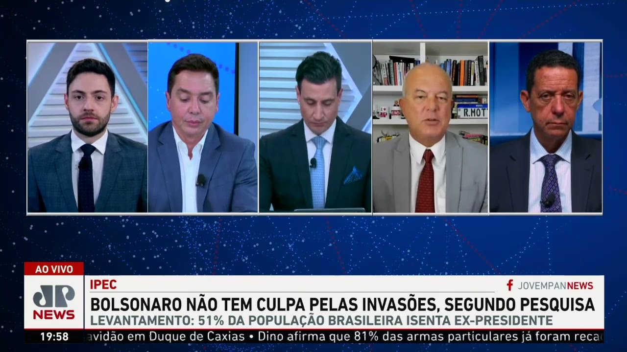 Pesquisa mostra que Bolsonaro não tem culpa por invasões