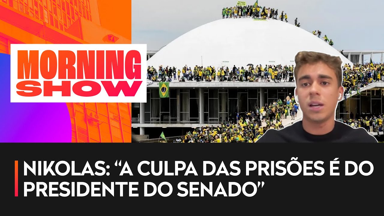 Nikolas Ferreira fala sobre ataques em Brasília durante entrevista ao “Tá Na Roda”