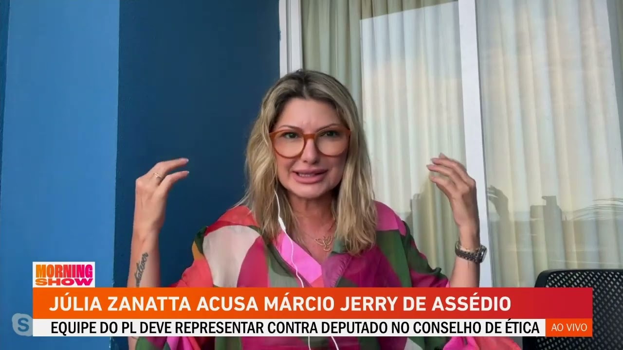 Júlia Zanatta acusa Márcio Jerry de assédio