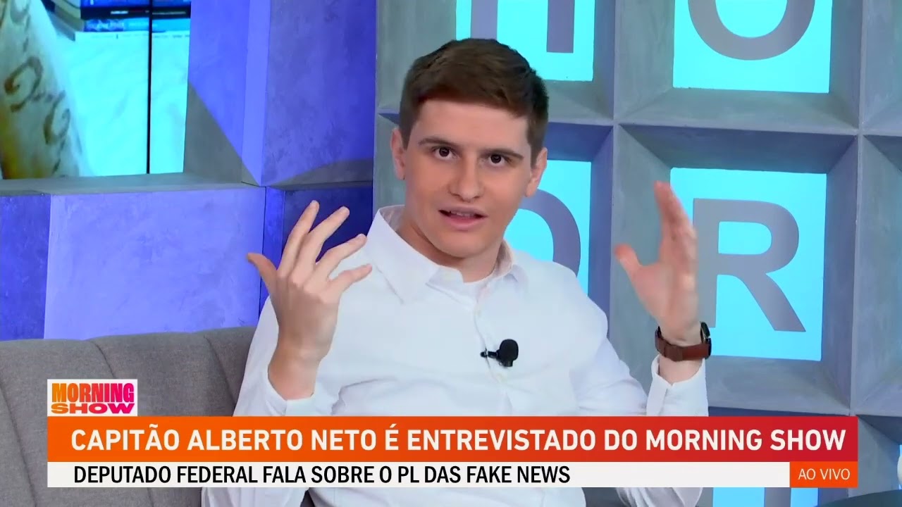 Capitão Alberto Neto fala sobre PL das Fake News ao Morning Show